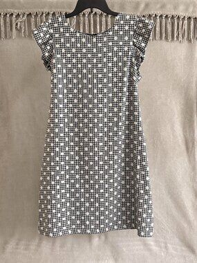 Elle A-Line Dress Flutter Sleeve